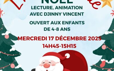 L’Heure du Conte » sur le thème de noël avec l’autrice DJINNY VINCENT