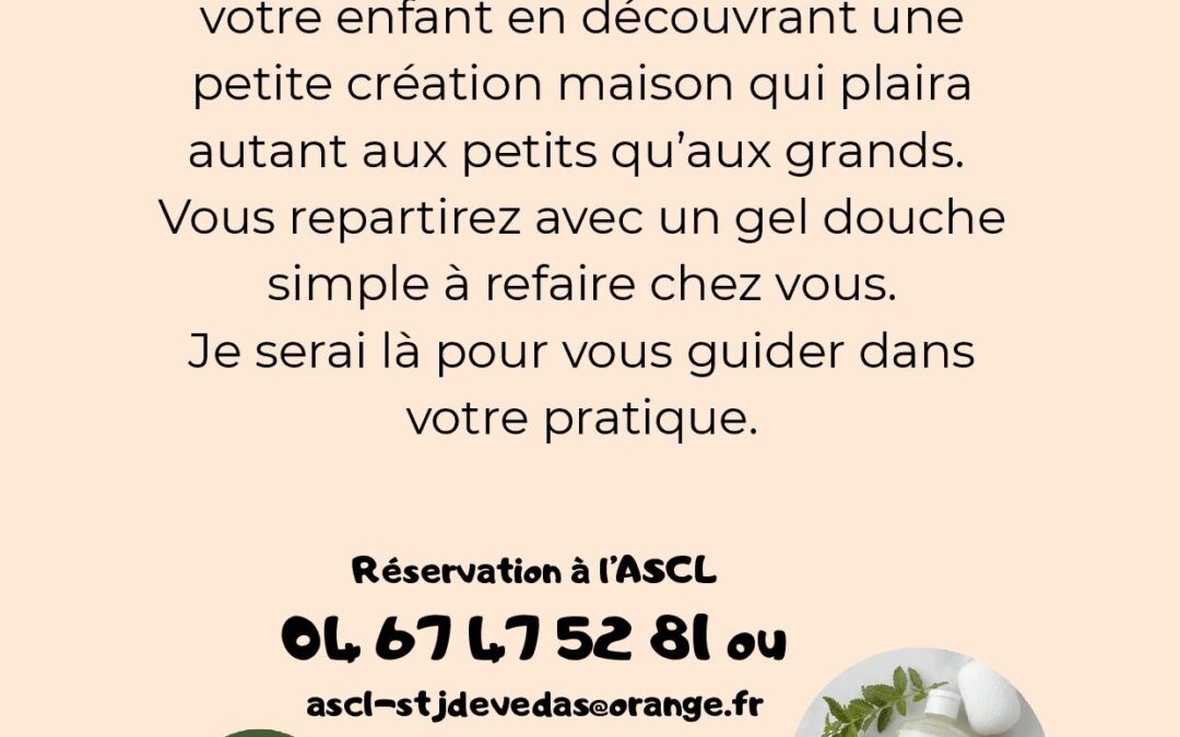 Aromathérapie « Je fais mon gel douche »