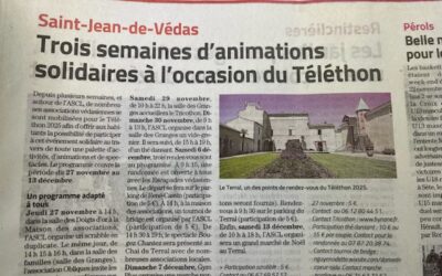 Article MIDI LIBRE  Téléthon