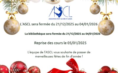 Fermeture vacances de Noël