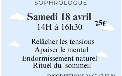 Stage sophrologie sommeil