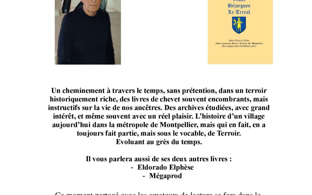 Conférence /Dédicace JEAN MALAFOSSE