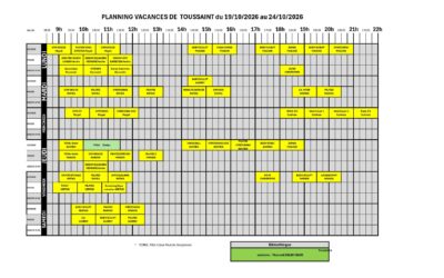 Planning Gym TOUSSAINT